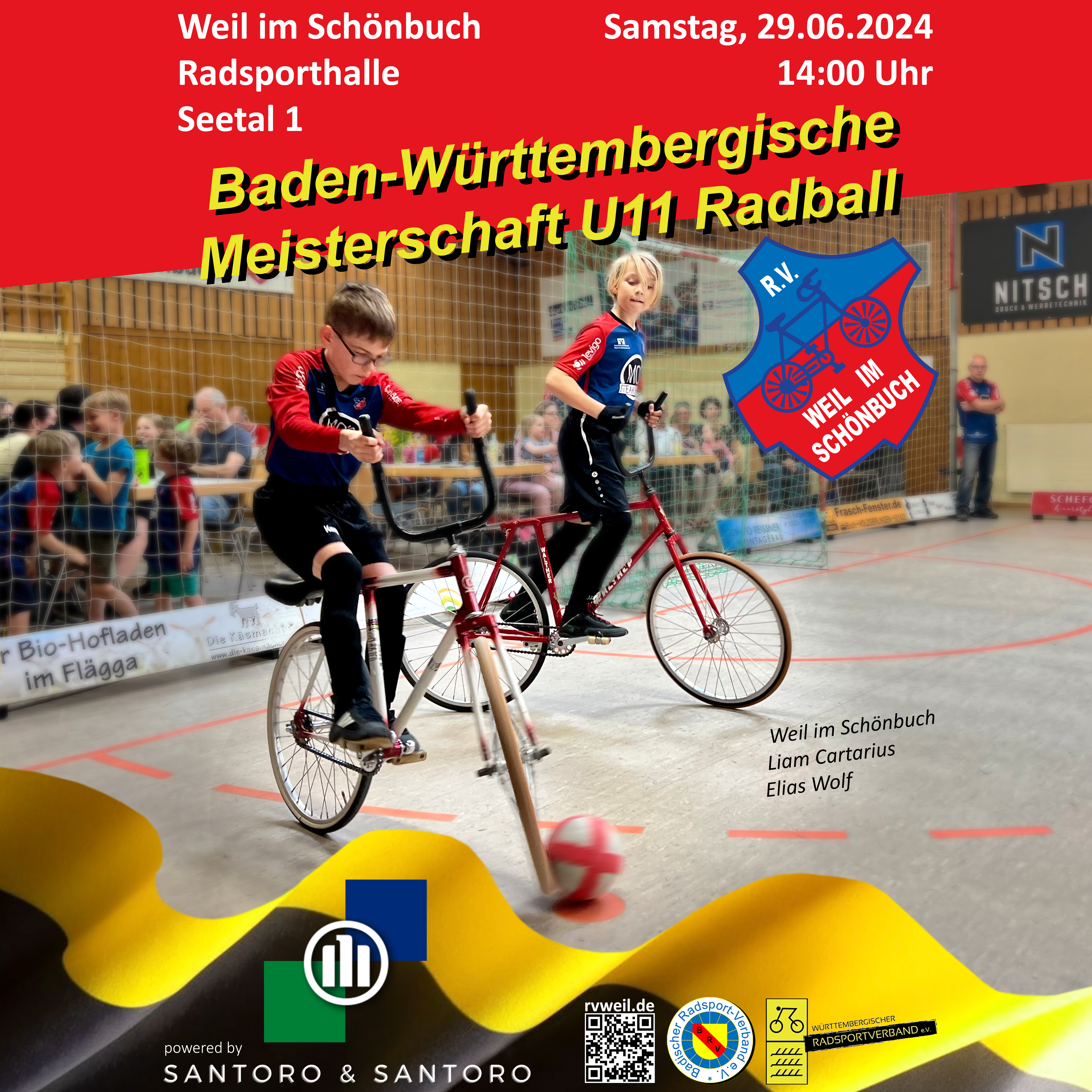 Baden-Württembergische U11-Radballmeisterschaft am 29.Juni
